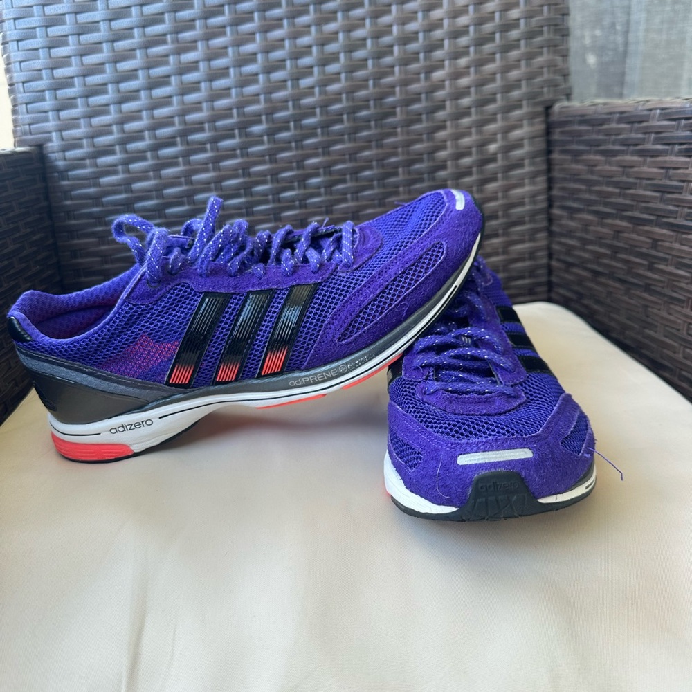 adidas Purple and Black Men's Athletic Running Shoes